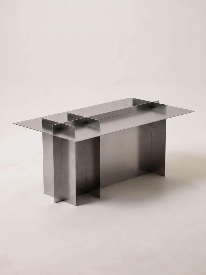 Low Grid Table — Stainless Steel by Dot Objects